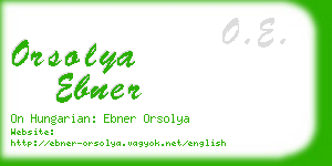 orsolya ebner business card